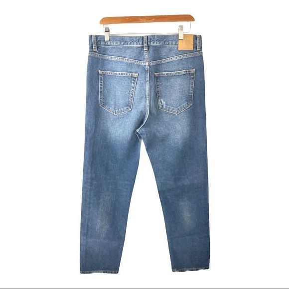 🎁NWT Anine Bing Peyton High Waist Relaxed Straight Jeans Size 30🎁 - Picture 6 of 9